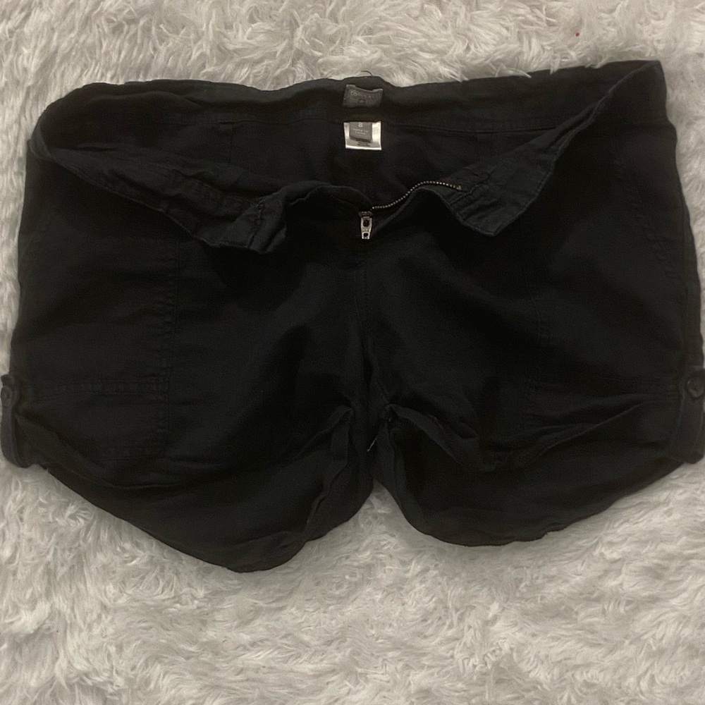 Converse Black Women's Zip-Front Bermudas